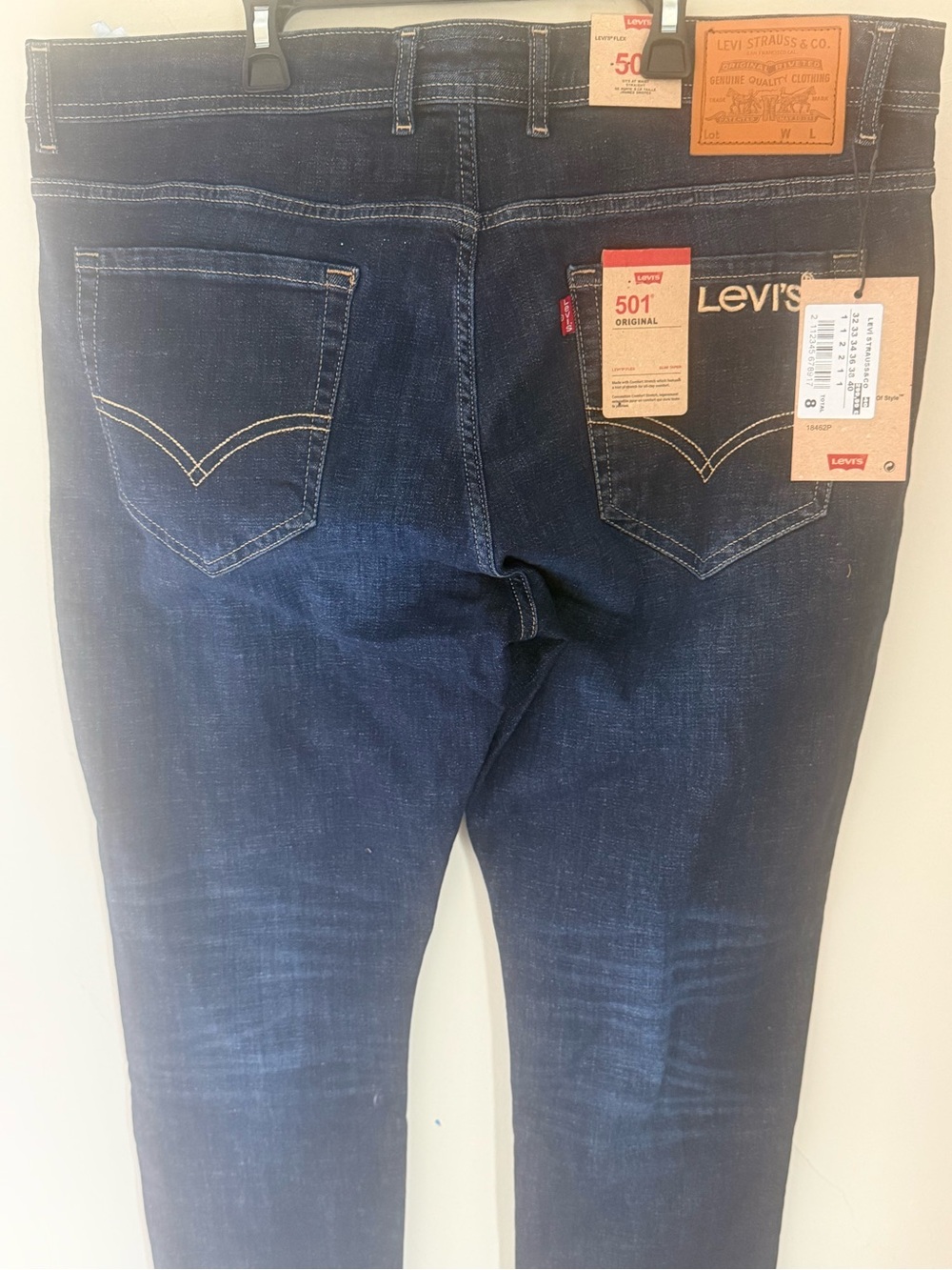 Levi's Men's Straight Jeans in Dark Indigo Blue